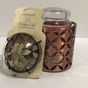 Jar Candle Holder w/Illumalid